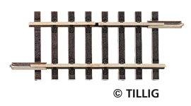 Tillig 83155 - TT Unterbrechergleis 41,5 mm einseitig getrennt (ohne Anschlüsse)